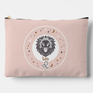 Custom Name Zodiac Sign Leo Accessory Pouch