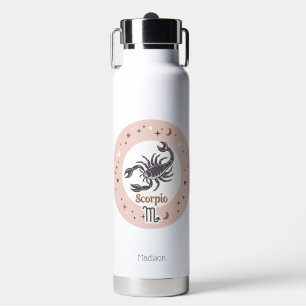 Custom Name Zodiac Sign Scorpio Water Bottle
