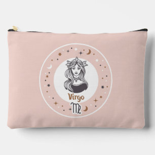 Custom Name Zodiac Sign Virgo Accessory Pouch