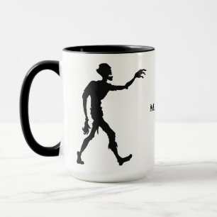 Custom name Zombie mugs
