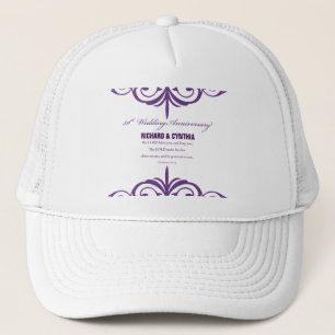 Custom Names, 50th Wedding Anniversary to Couple Trucker Hat