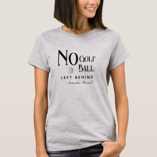 Custom Names Chic Modern Typography Funny Golf T-Shirt
