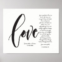 Custom Names Christian Marriage Corinthians 13 