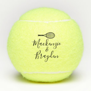 Custom Names on Personalised Tennis Balls