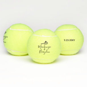 Custom Names Personalized Special Date Tennis Balls