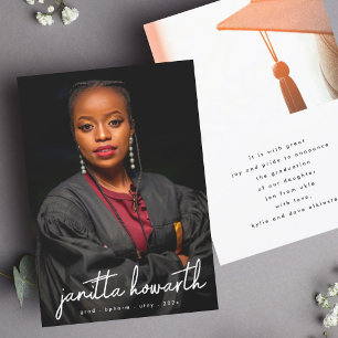 Custom Names Photo Template University Graduation