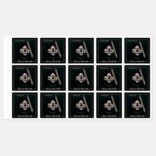 Custom names SUSHI (Sheet)