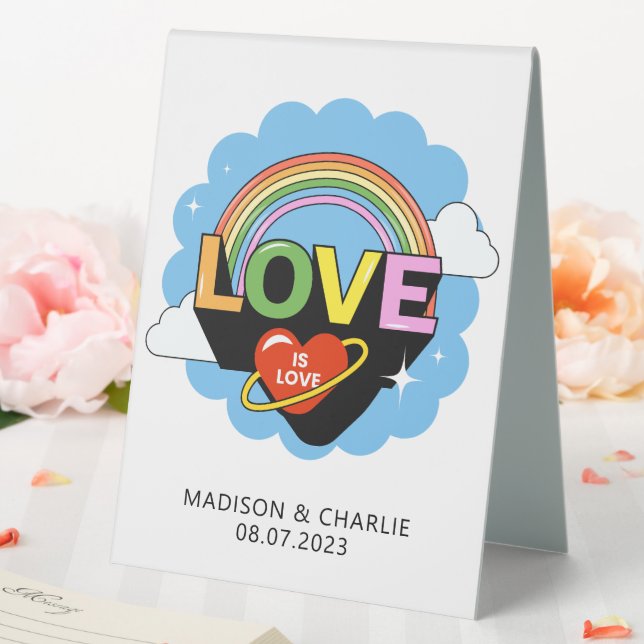Custom Names / Text "Love Is Love" (In SItu (Wedding))