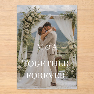 Custom Names Wedding Design Acrylic Invitations