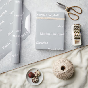 custom names wrap pattern wrapping paper