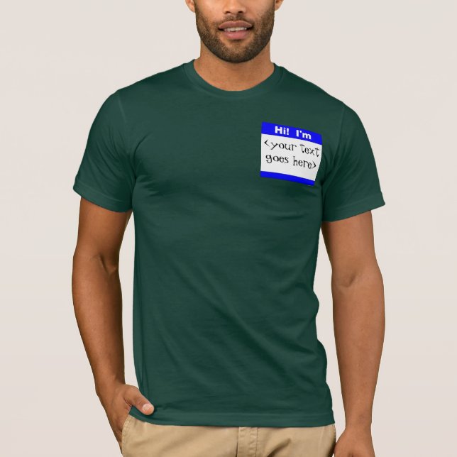 Custom Nametag T-Shirt (Front)