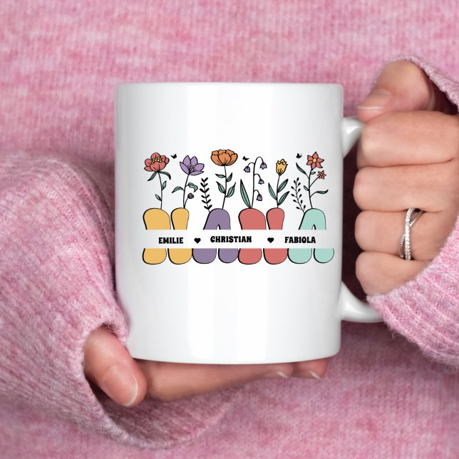 Custom Nana And Kids Name Shirt Mother's Day Gift  Coffee Mug (Creator Uploaded)