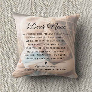 Custom NANA Message Photo Modern Mother's Day  Cushion