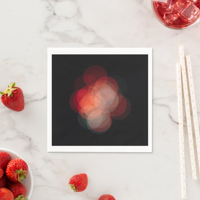 Custom napkin with bokeh photo (Insitu)