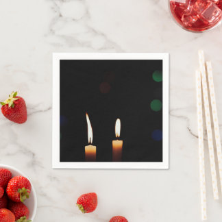 Custom napkin with bokeh photography