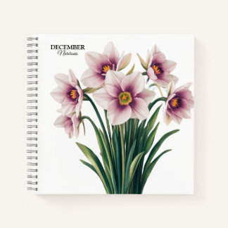 Custom Narcissus Bloom - December Gift Notebook