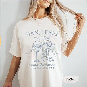 Custom Nashville Bachelorette Party Man I Feel T-Shirt