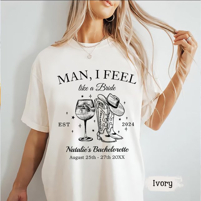 Custom Nashville Bachelorette Party Men I Feel T-Shirt (Creator Uploaded)