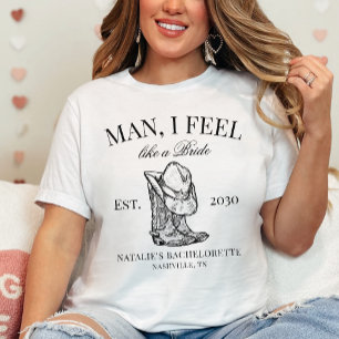 Custom Nashville Bachelorette Party Social Club T-Shirt