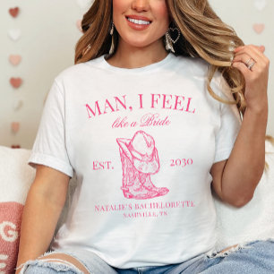 Custom Nashville Bachelorette Party Social Club T-Shirt