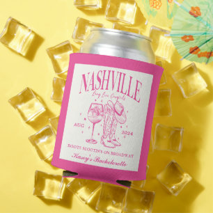 Custom Nashville Bachelorette Rodeo Cocktail Can Cooler