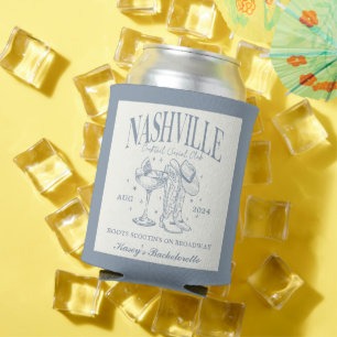 Custom Nashville Bachelorette Rodeo Cocktail Can Cooler