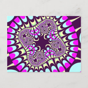 Custom Native Paint Flower Postcard