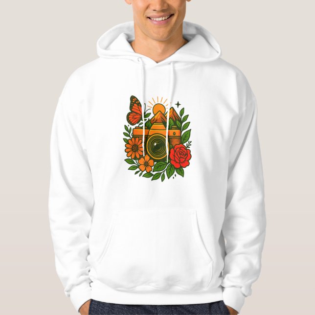 Custom Nature Photography Men’s  Hoodie (Front)