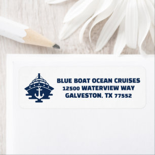 Custom Nautical Anchor Boat Captain Return Address