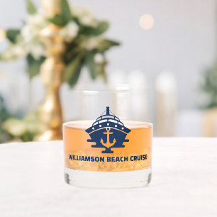 Custom Nautical Anchor Boat Captain Whiskey Glass