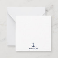 Custom Nautical Anchor Boat Name Captain