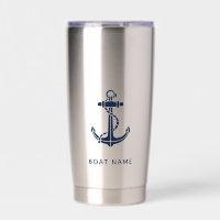 Custom Nautical Anchor Boat Name