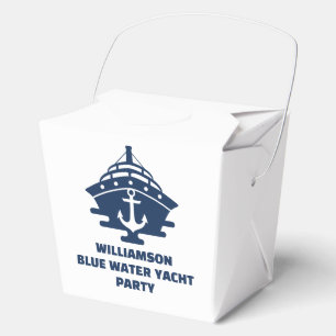 Custom Nautical Anchor Boat Party Favour Box