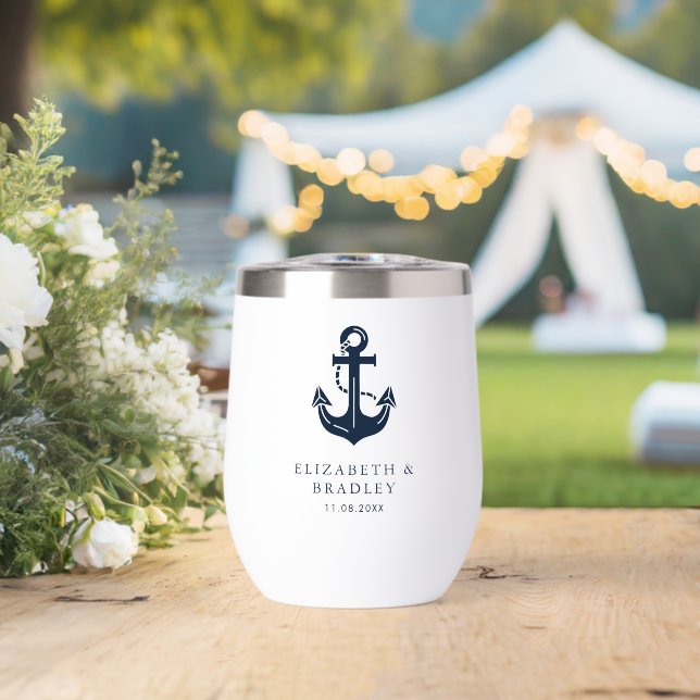 Custom Nautical Boat Name Anchor Wedding (Wedding (Rotated))