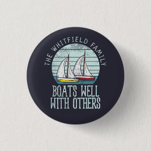 Custom Nautical Matching Family Boating Adventure 3 Cm Round Badge