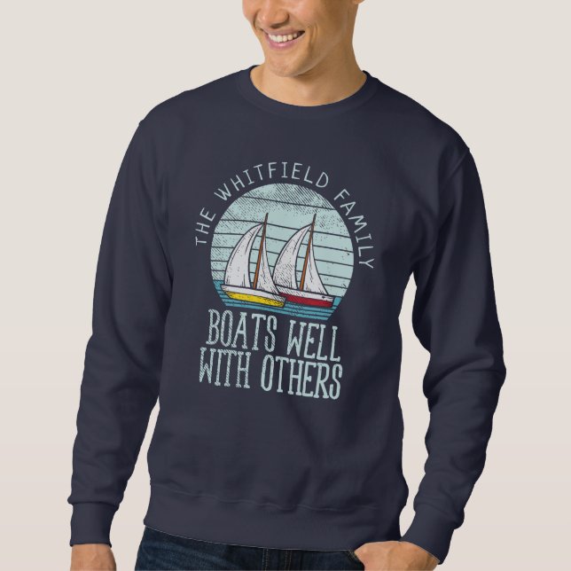Custom Nautical Matching Family Sailing Adventure Sweatshirt (Front)
