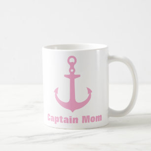 Custom Nautical Pink Anchor Mug