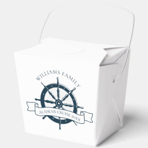 Custom Nautical Wheel Cruise Boat Party Favour Box