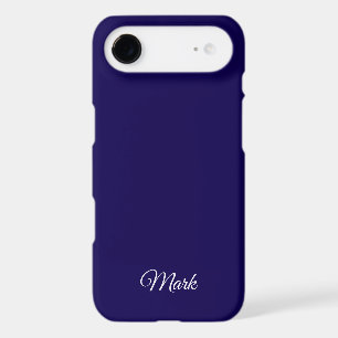 Custom Navy Blue Phone Case – Personalised Name De