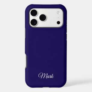 Custom Navy Blue Phone Case – Personalized Name De