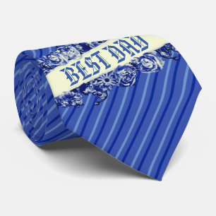 Custom Navy Vintage Father's Day Love You Dad Tie