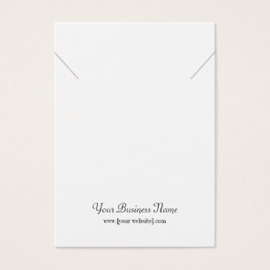Custom Necklace Display Card