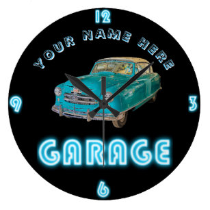 Car Wall Clocks Zazzle Uk