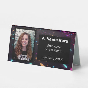 Custom Neon Party Employee of the Month 