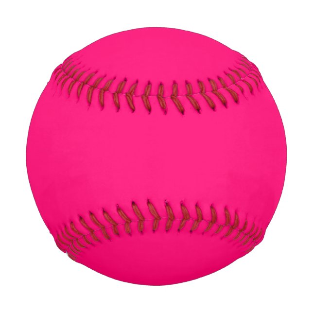 Custom Neon Pink Baseball – Stand Out on the Field (Front)