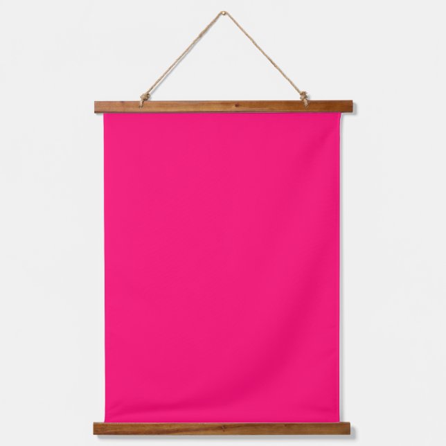 Custom Neon Pink & Black Wall Tapestry (Front)