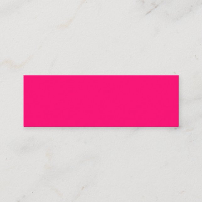 Custom Neon Pink Business Card -Stand Out Branding (Front)