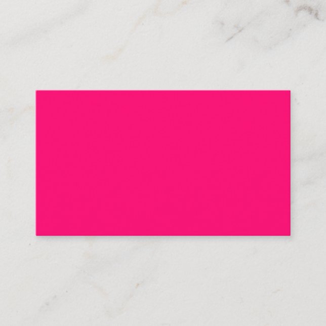Custom Neon Pink Calling Cards – Bulk Orders (Front)