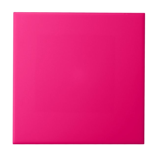 Custom Neon Pink Ceramic Tile – Bulk for Events (Front)