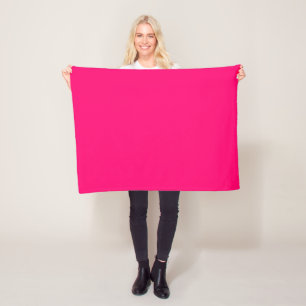 Custom Neon Pink Fleece Blanket – Personalised